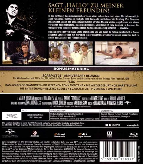 Scarface 1983 Gold Edition Blu Ray Jpc