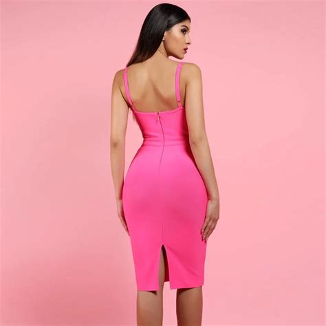 sexy bandage dress hot pink bodycon dress perfect booty shaping boutique