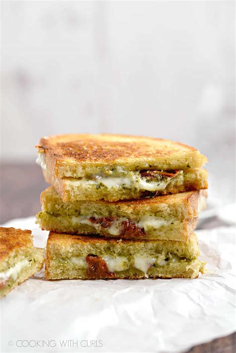 Pesto Grilled Cheese Cooking With Curls