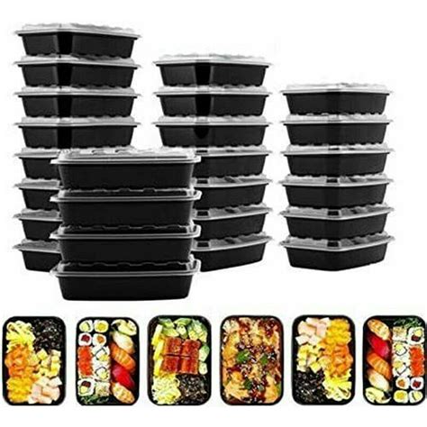 28oz Disposable Food Container Meal Prep Bpa Free Microwavable Plastic