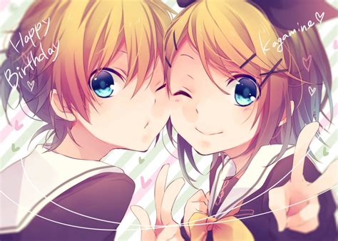 Kagamine Rin And Kagamine Len Vocaloid Drawn By Kuroi Liar Player Danbooru