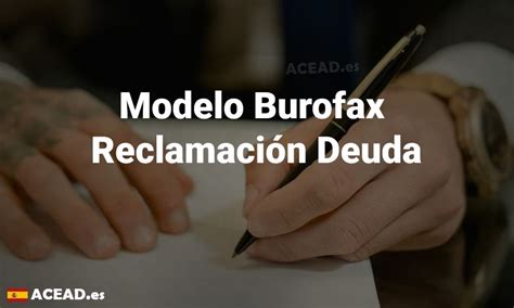 Modelo Burofax Reclamación Deuda Acead