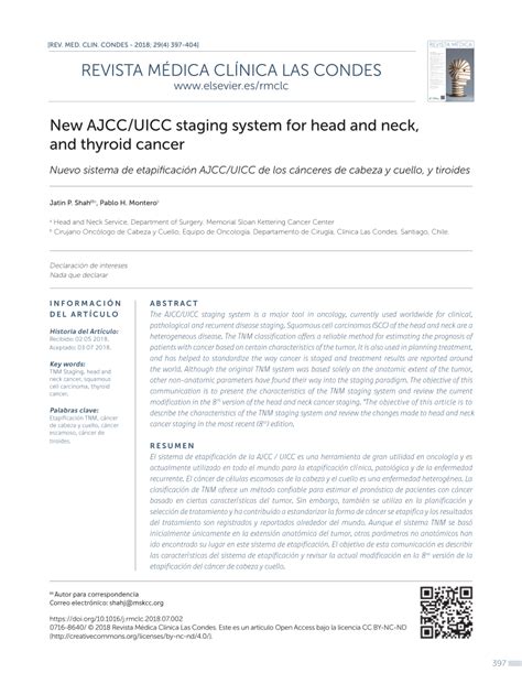 Pdf New Ajccuicc Staging System For Head And Neck And Thyroid Cancer