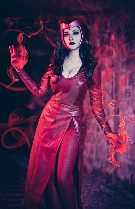 Age of ultron was when the new team of avengers assembles at the end of the movie, with the 'scarle. Scarlet Witch - Uncanny Avengers Cosplay by NashCosplay on ...