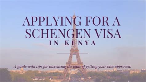 Applying For A Schengen Visa In Kenya 2020 Requirements For Kenyan