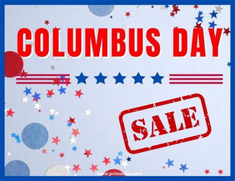 17 Columbus Day Sign Printable Open Closed Signs