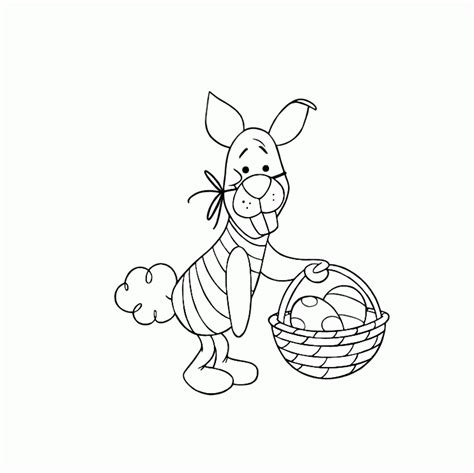 Winnie The Pooh Easter Coloring Page Coloring Home