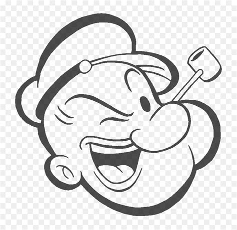 Popeye The Sailor Man Face Clipart Png Download Popeye The Sailor