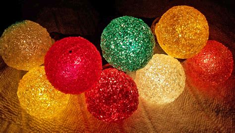 Vintage Glo Ball Lighted Ice Christmas Lights C6 Series