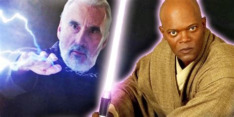 Star Wars How Mace Windu And Count Dooku Officially Fought For The