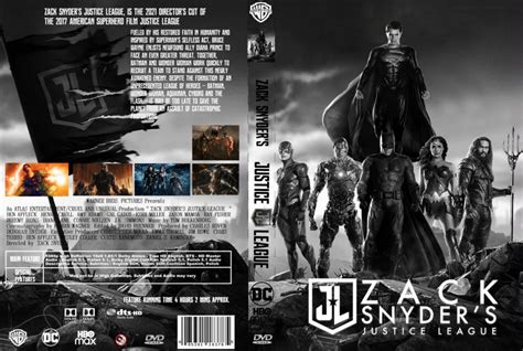 Zack Snyders Justice League 2021 Custom Clean Dvd Cover And Labels Dvdcovercom