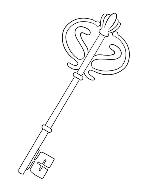 A Key Printable Coloring Pages Coloring Cool