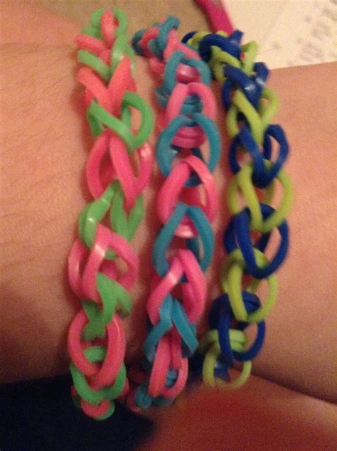 These Are My Single Rubber Band Bracelets That I Made Rubber Band