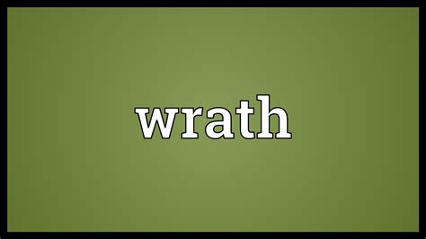 Wrath Meaning Youtube