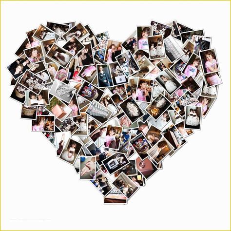 Heart Photo Collage Template 95 000 Vectors Stock Photos Psd Files