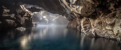 Wallpaper Sunlight Nature Reflection Cave Ultra Wide Formation