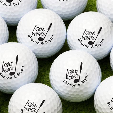 Fore Ever Personalized Golf Balls Golf Wedding Theme Golf Wedding