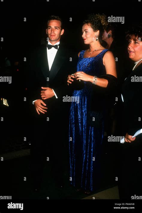 beverly hills ca october 2 actor luke perry and wife rachel sharp attend carousel ball of