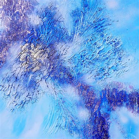 Abstract Art The Colors Of Winter Painting By Sabina Von Arx Fine