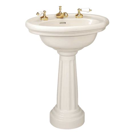 Luxurious Philadelphia White Bathroom Pedestal Sink Oval Bone China