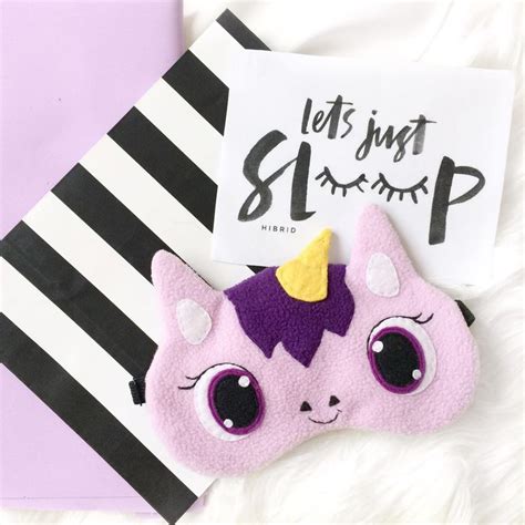 Unicorn Sleep Mask Purple Unicorn Funny Sleep Mask Sleep Mask For