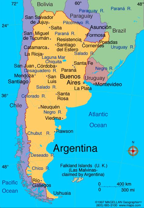 Argentina Map Infoplease