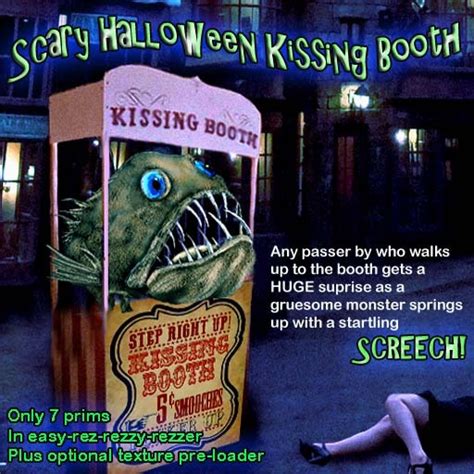 Second Life Marketplace Scary Halloween Kissing Booth Guaranteed To Shock And Delight