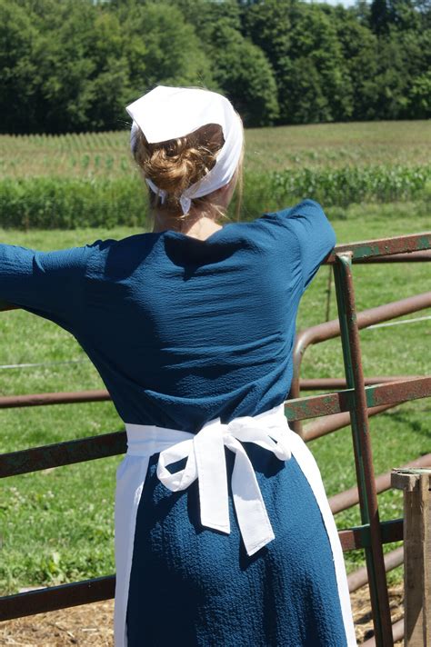 Amish Farmers Daughter Costume Basic Outfit Dress Apron Etsy