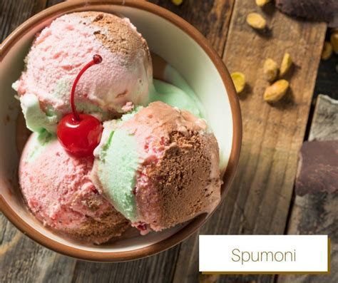 Originating In Italy Spumoni Is A Shaped Gelato Made With Three Levels
