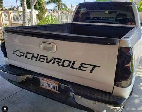 Chevrolet Tailgate Decal Etsy