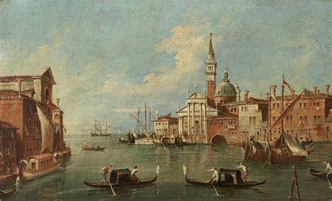 The Lagoon Of Venice With San Giorgio Maggiore Lot 23 Francesco