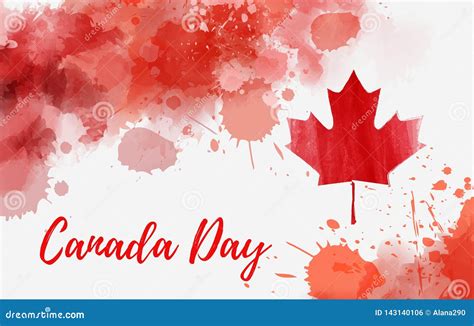 Happy Canada Day Background Stock Vector Illustration Of Card