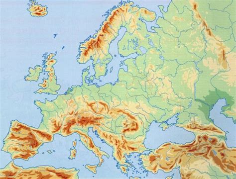 Cartina Fisica Europa Da Stampare Cartine Delleuropa E Paesi Europei