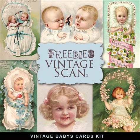 Freebies Vintage Babys Cardsfar Far Hill Free Database Of Digital