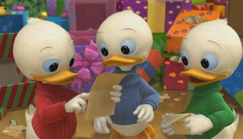Huey Dewey And Louie As They Appear In Mickeys Twice Upon A Christmas