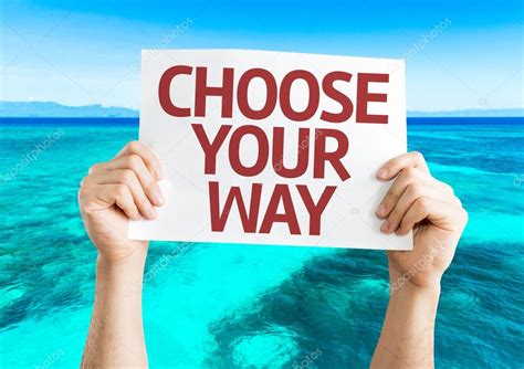 Choose Your Way Card Stock Photo By ©gustavofrazao 67108923