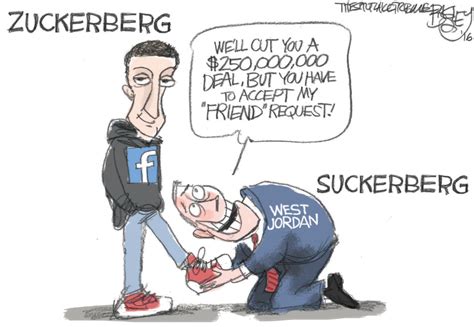 Cluster Of The Week Editorial Cartoon Mark Zuckerberg Facebook Friend