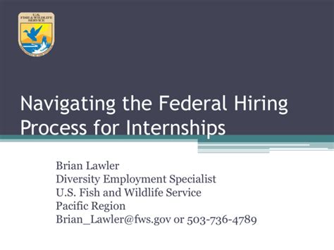 Navigating The Federal Hiring Process For Internships