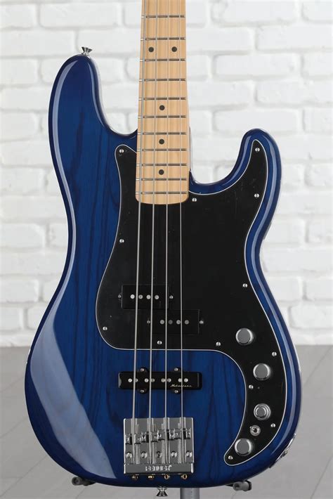 Fender Deluxe Active Precision Bass Sapphire Blue With Maple Fingerboard Sweetwater