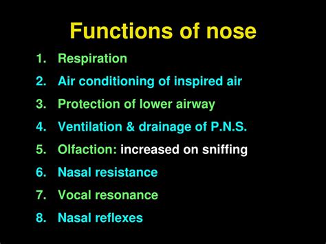 Ppt Physiology Of Nose And Pns Powerpoint Presentation Free