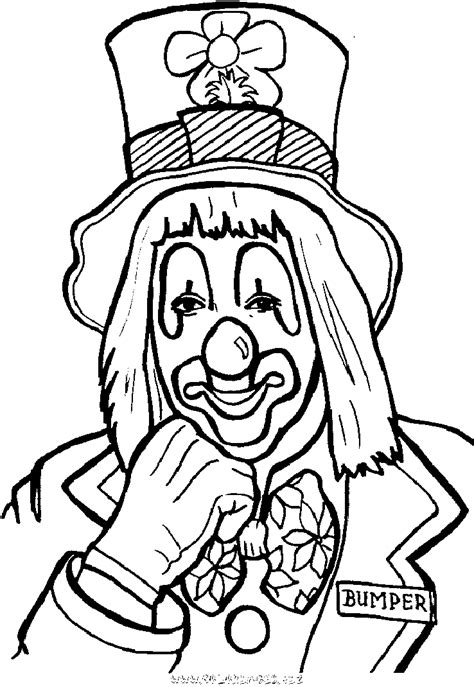 Coloriage clown à imprimer dessin de clown à colorier un clown porte des vêtements colorés et se maquille pour faire rire les gens afin qu'ils passent un moment agréable. coloriage magique de clown - Maduya