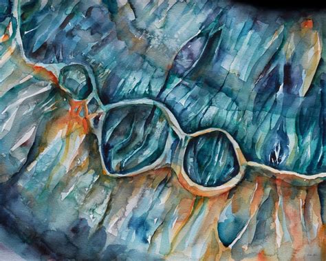 Iris Fibers Watercolor Print Abstract Eye Art Anatomy Art Etsy