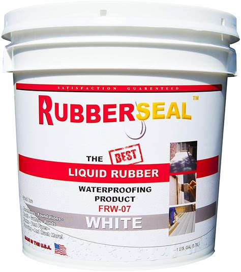 Rubberseal Liquid Rubber Waterproofing And Protective Coating Roll On White Gallon White