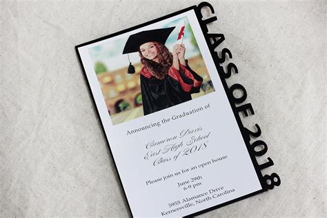 Digital Photo Graduation Announcementcustomizable Announcements