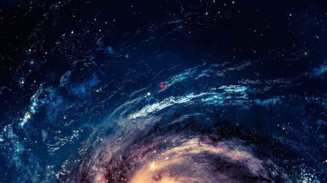 Sparkling Stars Like Waves During Nighttime Hd Galaxy Wallpapers Hd