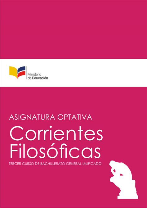 Pdf Asignatura Optativa Corrientes Filosóficas Educacion · Pdf