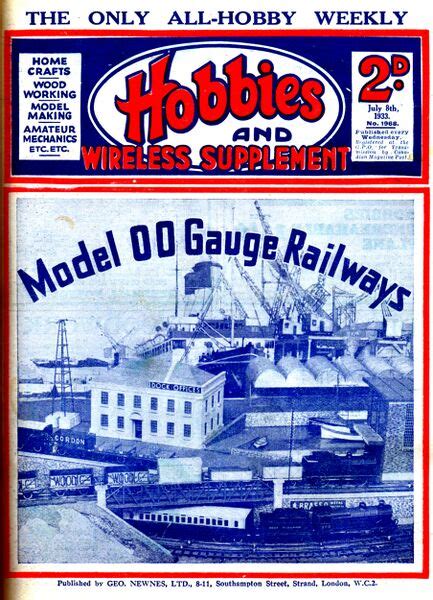 Filemodel 00 Gauge Railways Hobbies No1968 Hw 1933 07 08 The