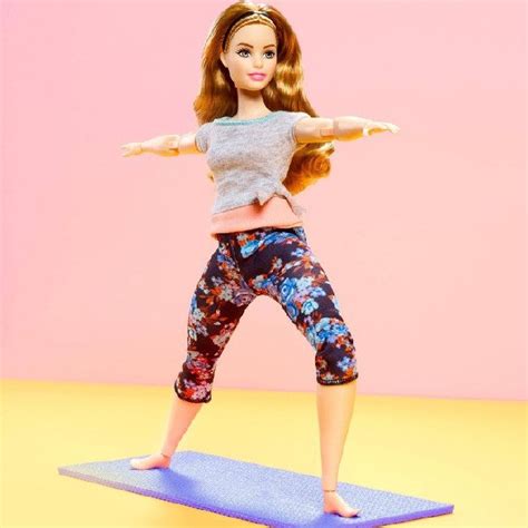 Mattel Barbie Lalka Made To Move Fitness Gimnastyczka Ruda Z
