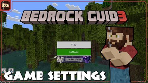 Settings Guide For Minecraft Bedrock Bedrock Guide S3 Youtube