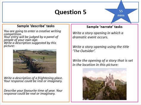 Get tips straight from a senior examiner on how to answer all questions in the reading. Aqa Language Paper 1 Question 5 Answers / Aqa Gcse English ...